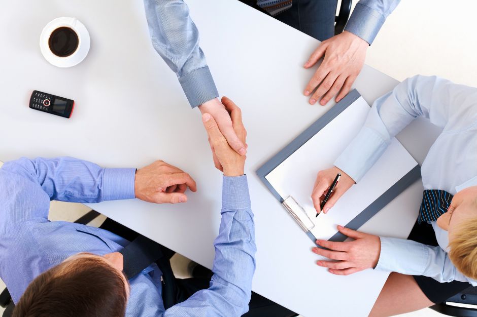 Business Associate Agreement handshake